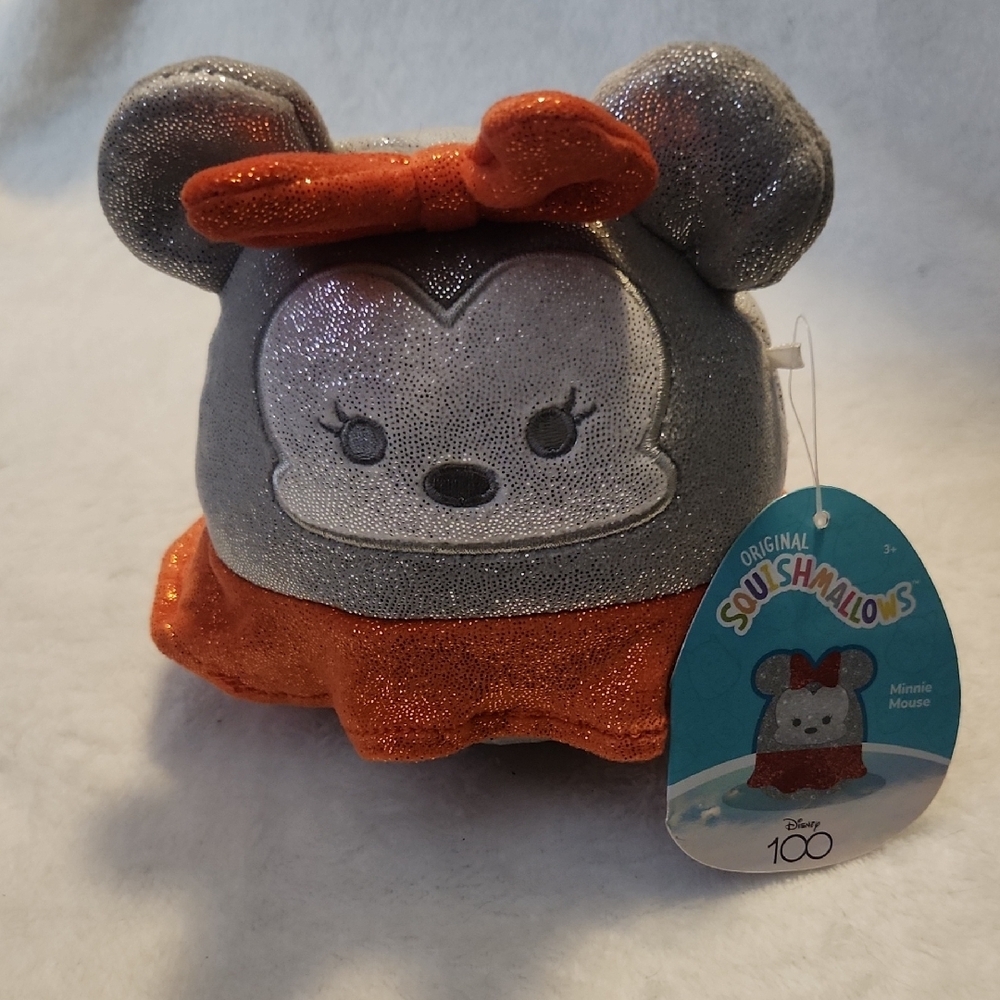 Disney Squishmallows Minnie Mouse Plush Toy Disney 100 collection NWT